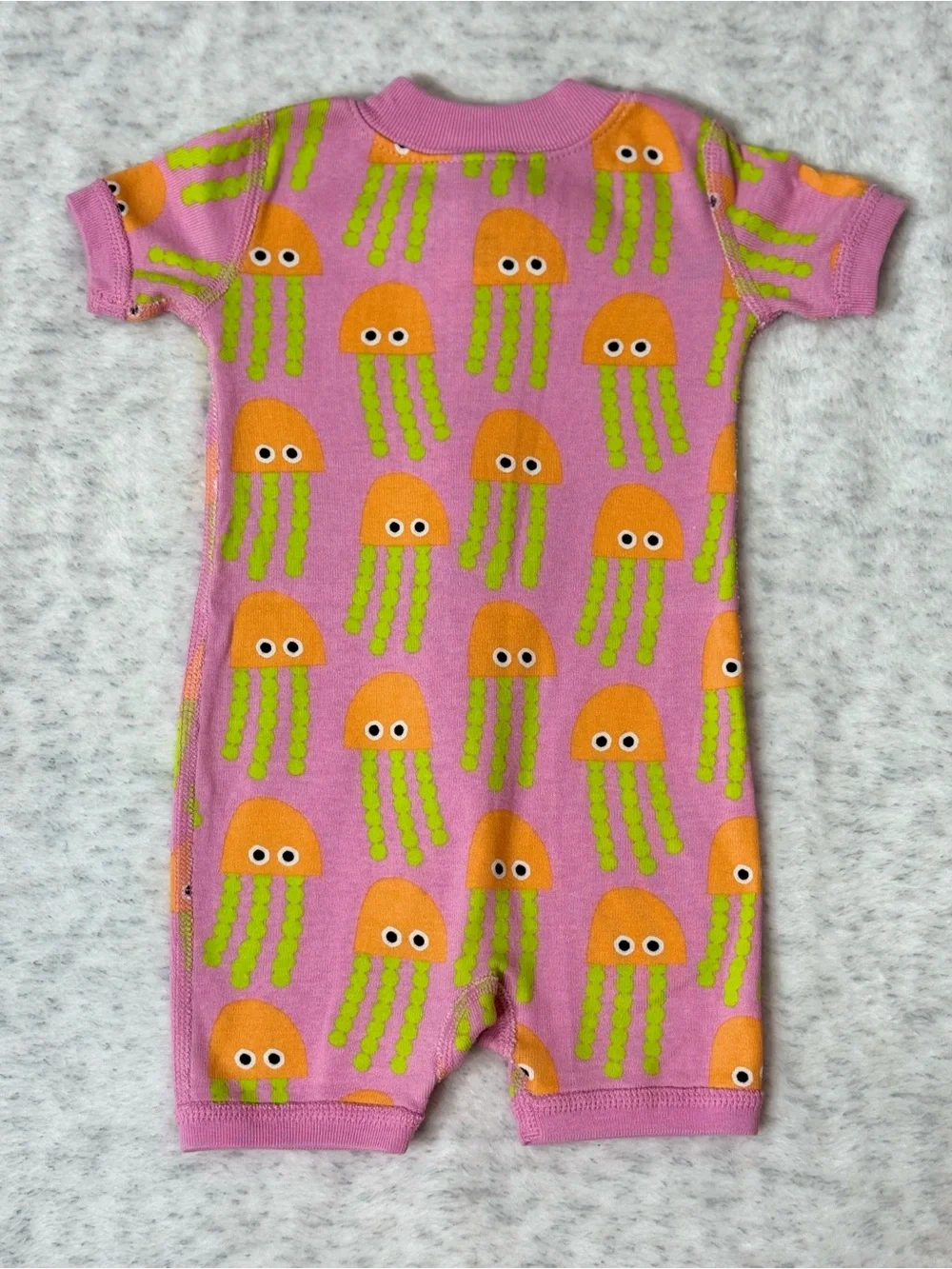 NWOT Hanna Andersson Julie Jelly Jellyfish Zip Shortie Sleeper 0-3M Organic